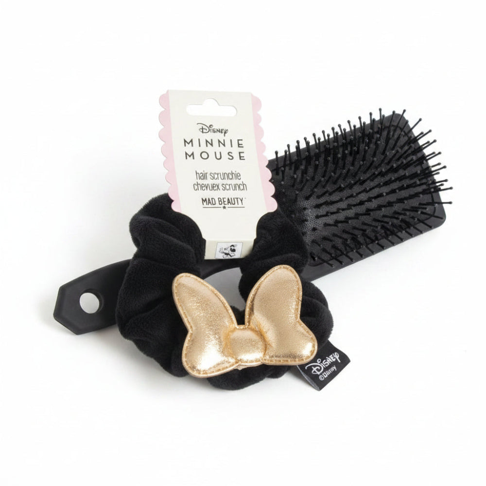 Disney Minnie Bow Magic Hair Brush & Scrunchie Bundle