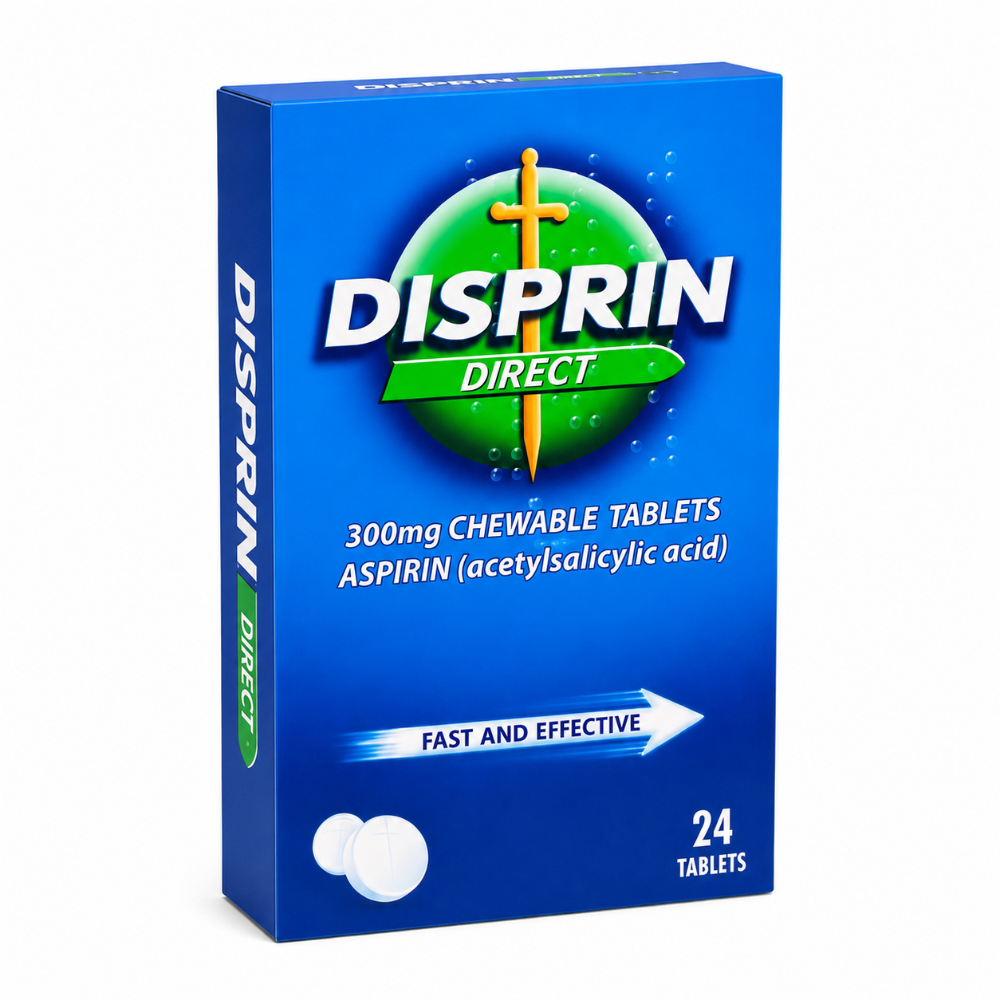 Disprin Direct 300mg Aspirin Orodispersible Tablets - 24 Pack