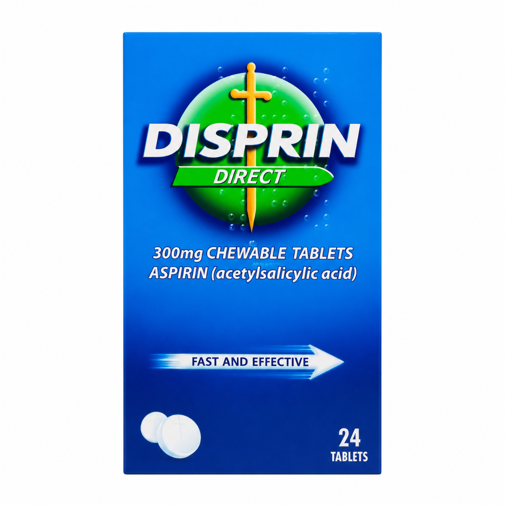 Disprin Direct 300mg Aspirin Orodispersible Tablets - 24 Pack