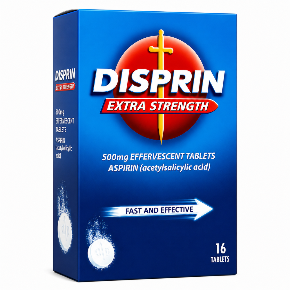 Disprin Extra Strength Effervescent Aspirin - 16 Pack