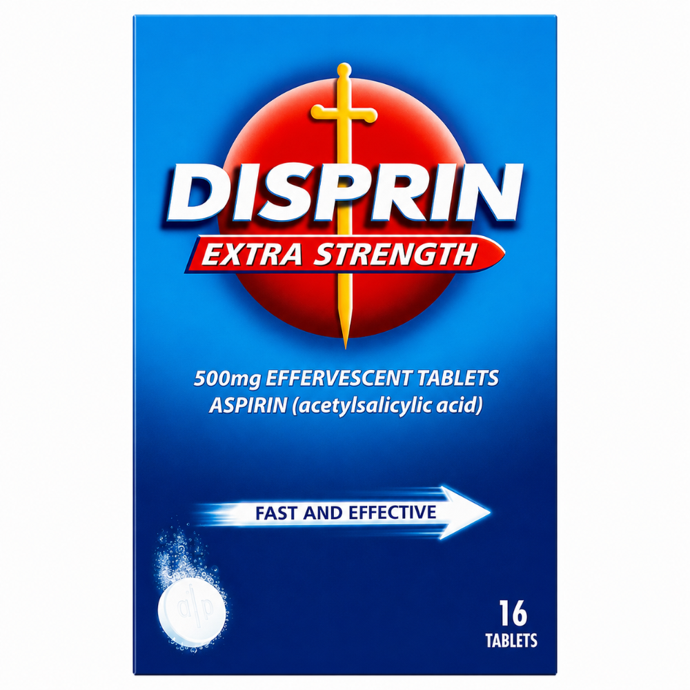 Disprin Extra Strength Effervescent Aspirin - 16 Pack