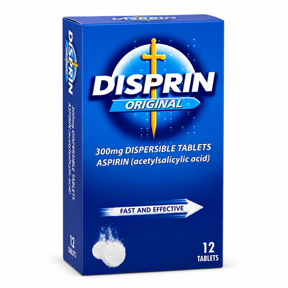 Disprin Original 300mg Dispersible Tabs - 12 Pack
