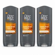 Dove Men Advanced Sandalwood & Vanilla Shower Gel Trio