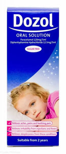 Dozol Sugar Free Oral Solution with Dosing Syringe - 100ml