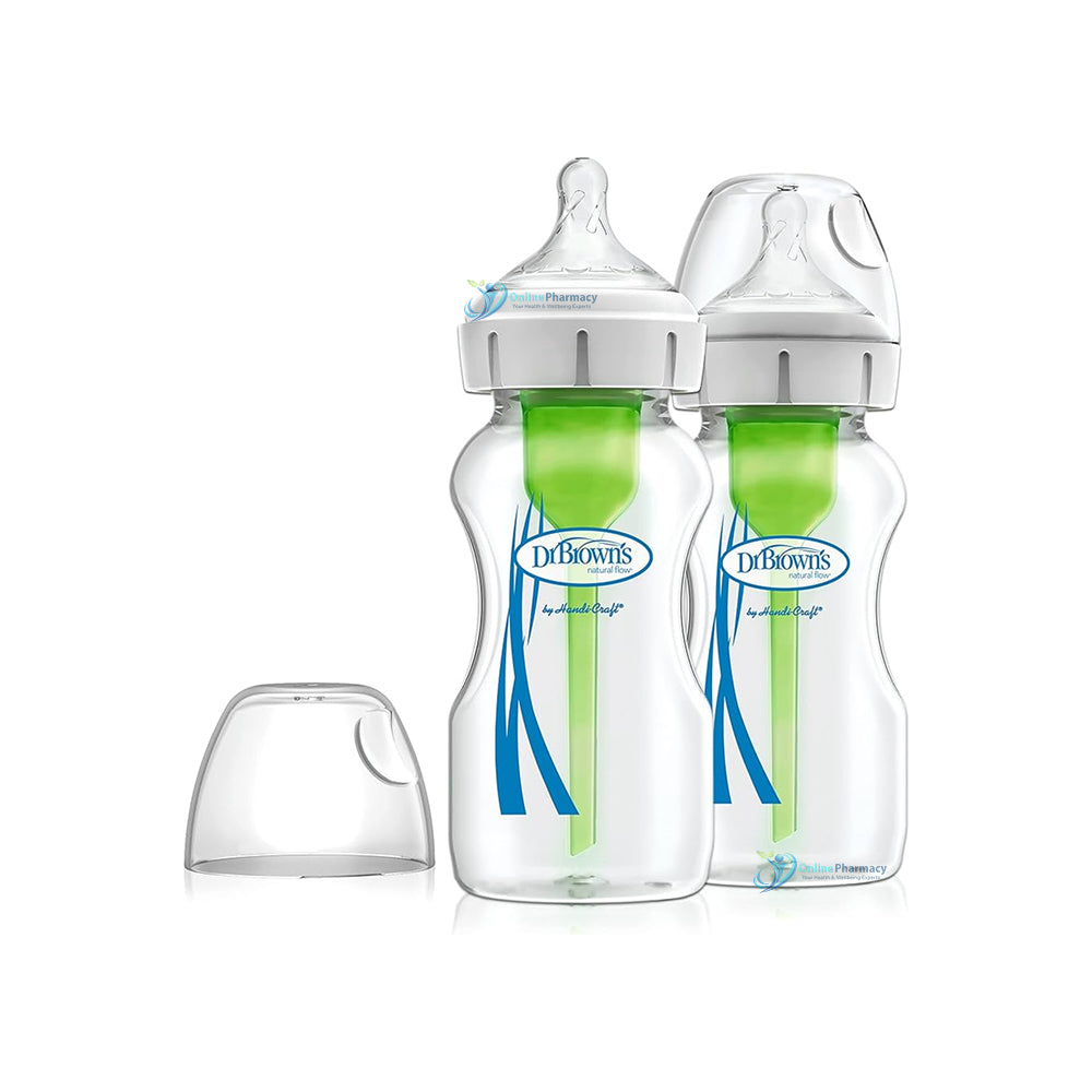 Dr Brown's Options+ Anti Colic 2pk Bottle Wide Neck 270ml