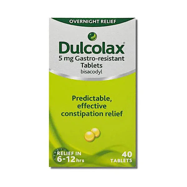 Dulcolax 5mg Gastro Resistant Tablets - 20/40/60 Pack
