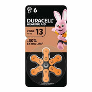 Duracell Hearing Aid Battery 13 - 6 Pack