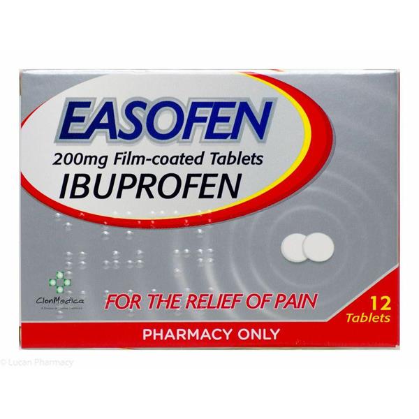 Easofen 200mg Ibuprofen Pain Relief Tablets - 12 / 24 Pack