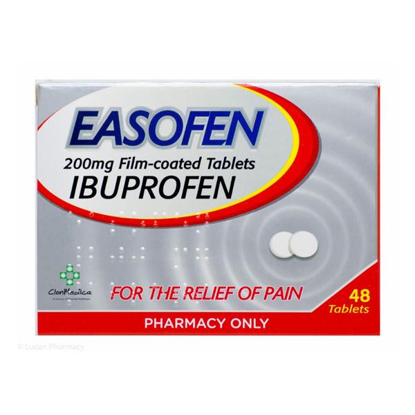 Easofen 200mg Ibuprofen Pain Relief Tablets - 48 Pack