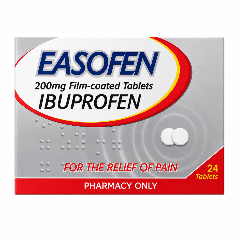 Easofen 200mg Ibuprofen Pain Relief Tablets - 24 Pack