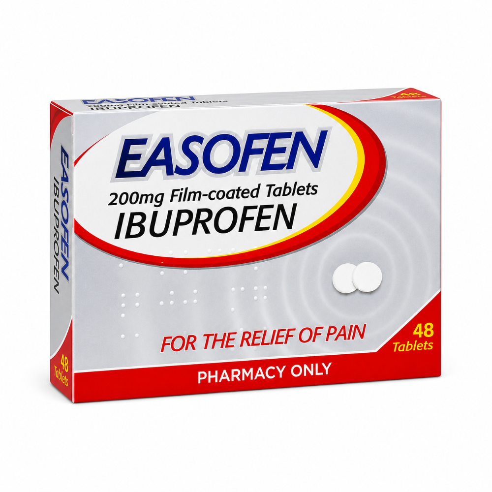 Easofen 200mg Ibuprofen Pain Relief Tablets - 48 Pack