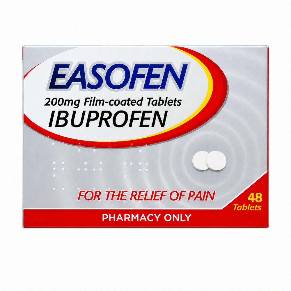 Easofen 200mg Ibuprofen Pain Relief Tablets - 48 Pack