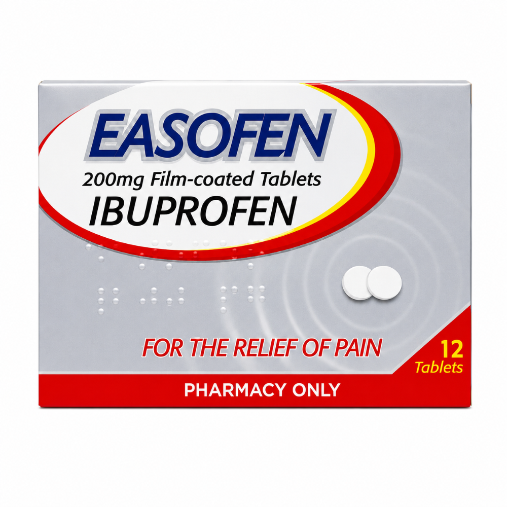 Easofen 200mg Ibuprofen Pain Relief Tablets 12 Pack