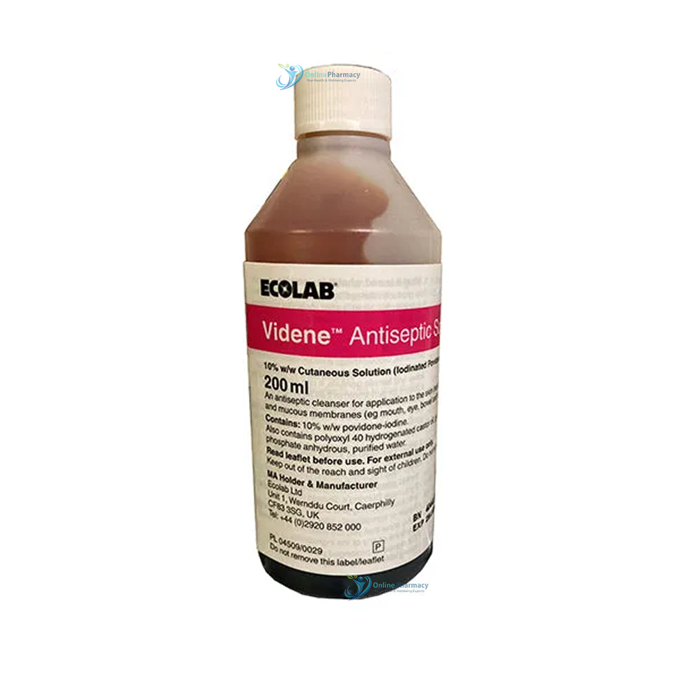 Ecolab Videne Iodine Antiseptic Solution - 200ml