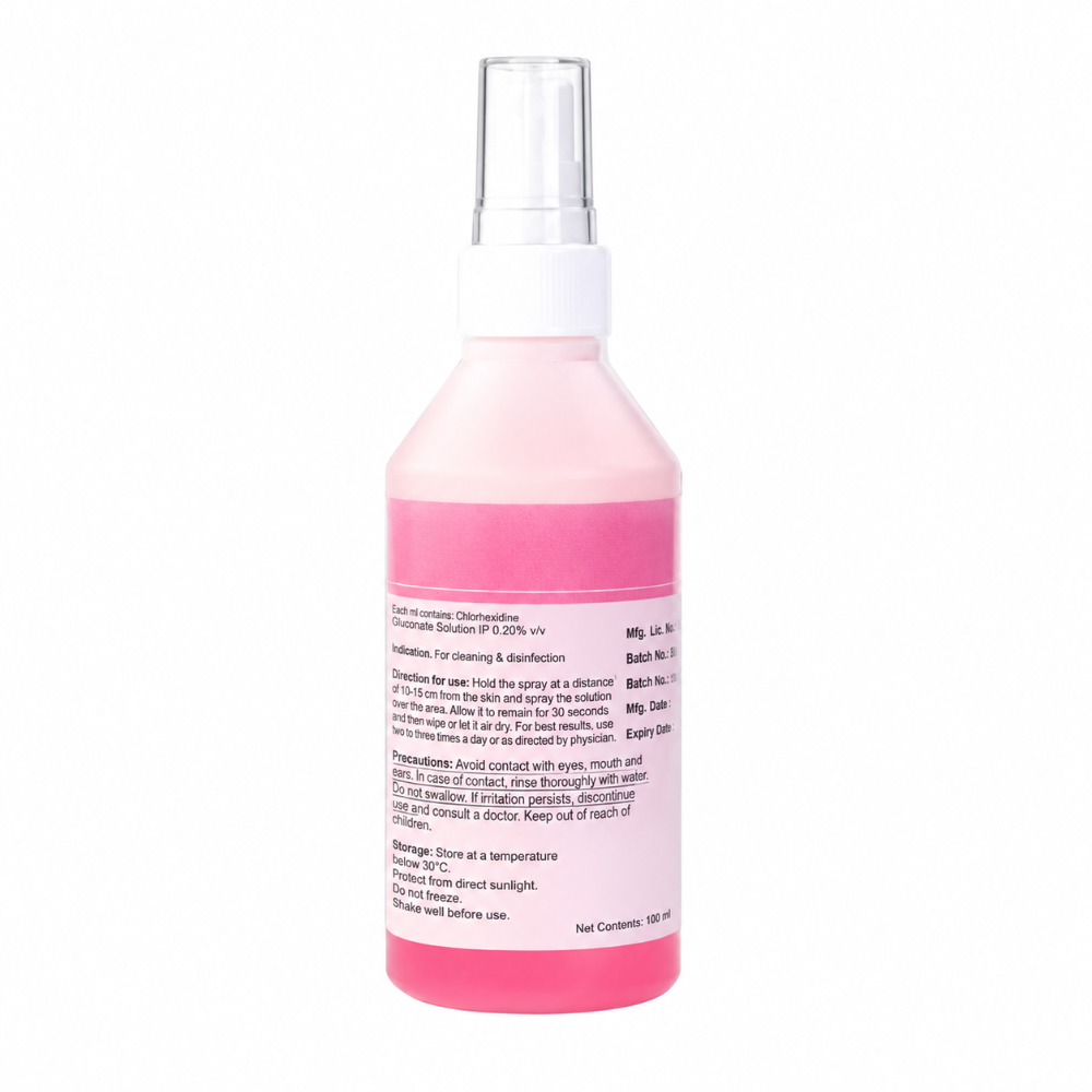 Ecolab Hydrex Chlorhexidine Disinfectant Spray Pink 200ml