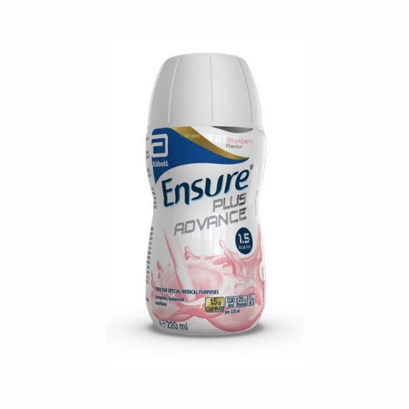 Ensure Plus Advance Strawberry Nutritional Drink - 30 x 220ml Crate