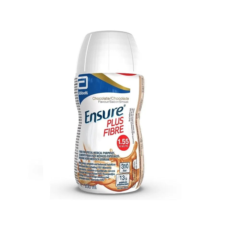 Ensure Plus Fibre Chocolate Nutritional Drinks - 30 x 220ml Crate