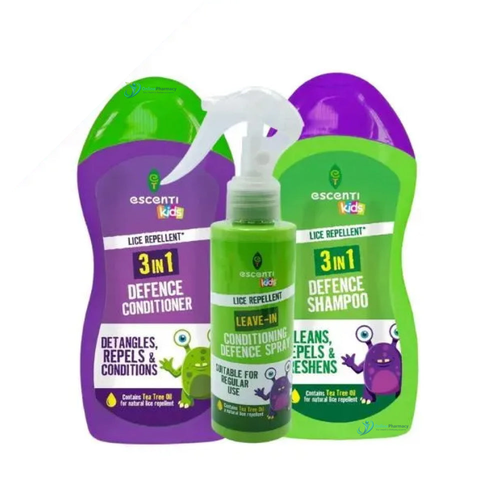 Escenti Kids Lice Repellent Trio Set
