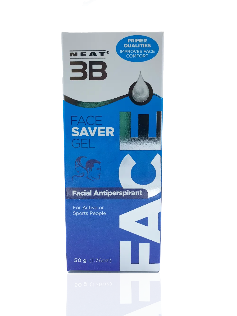 Neat 3B Face Saver Gel packaging on a white background