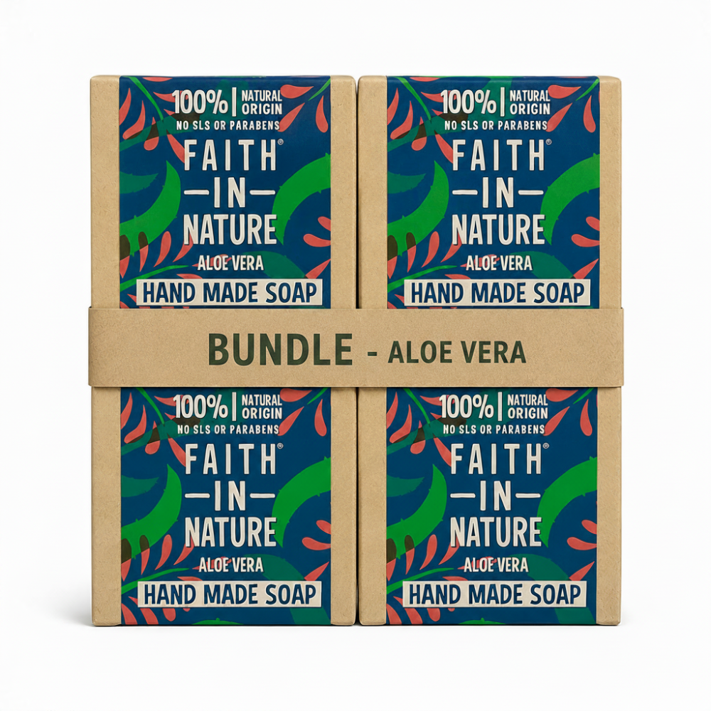 Faith In Nature Aloe Vera Soap - 4 Pack