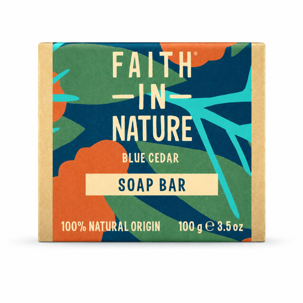 Faith In Nature Blue Cedar Soap Bar - 100g