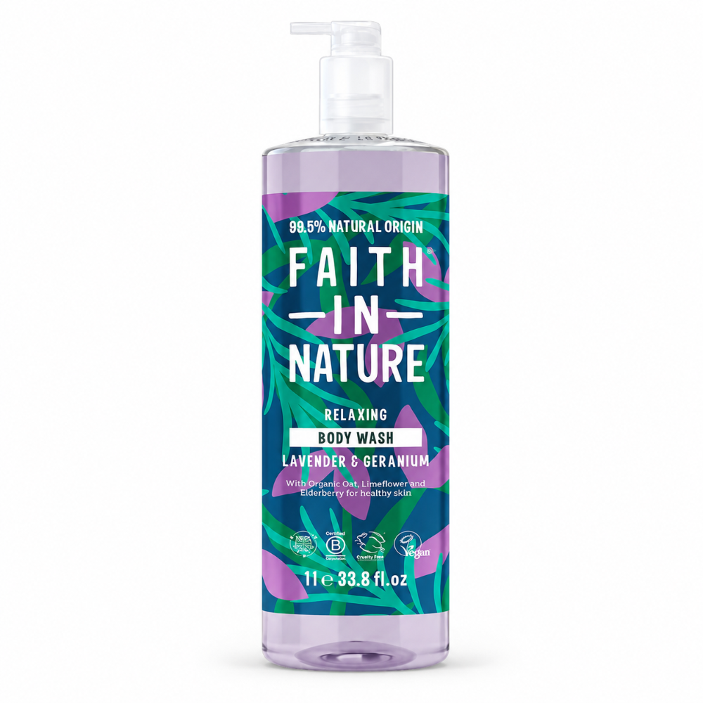 Faith In Nature Lavender & Geranium Bodywash - 1 Litre