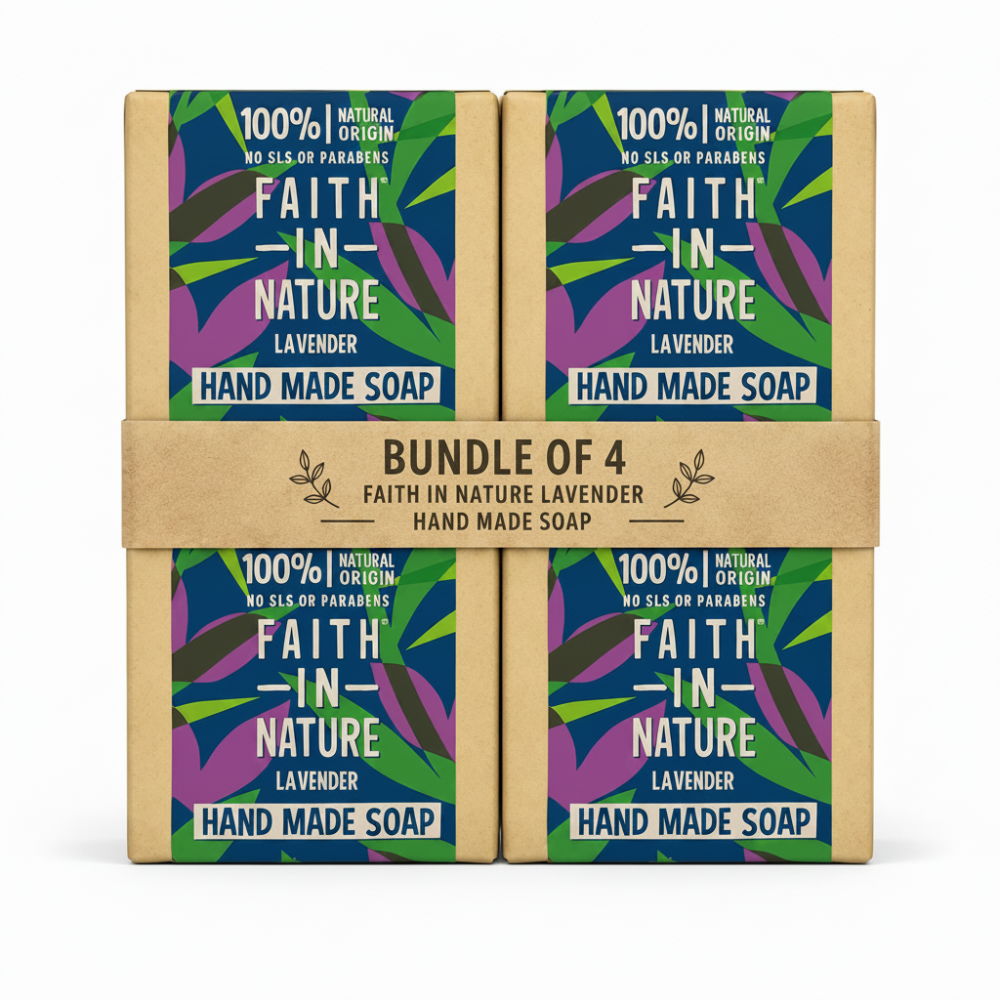 Faith In Nature Lavender Soap - 4 Pack
