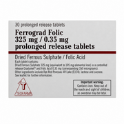 Ferrograd Folic Iron & Folic Acid Tablets - 30 Pack