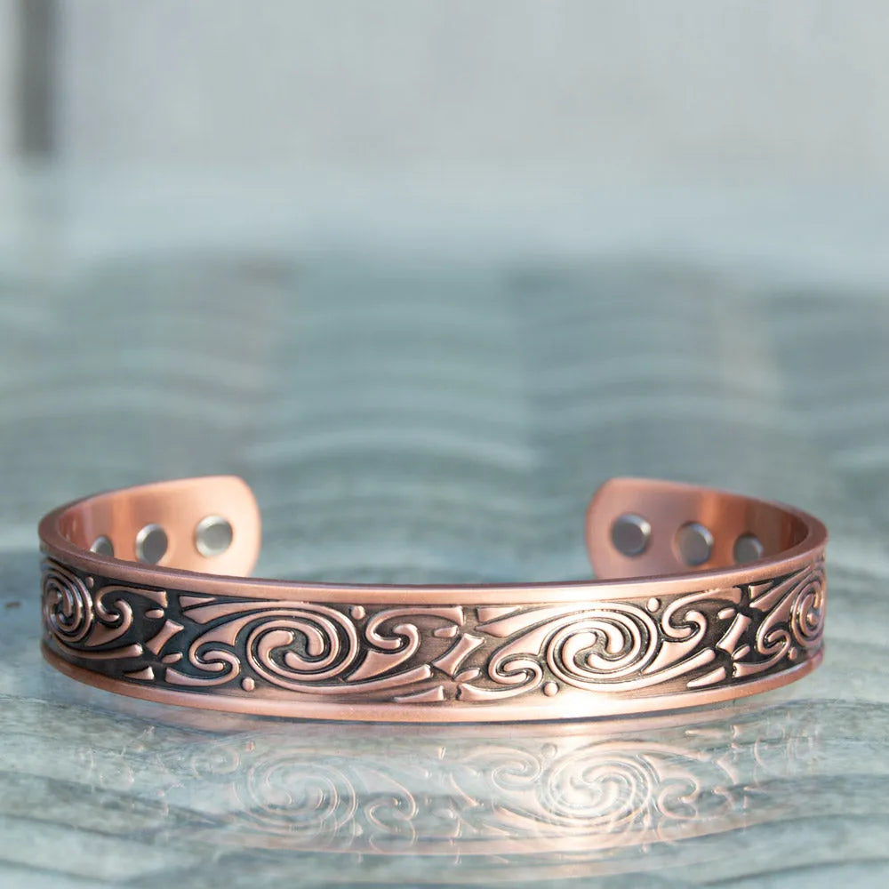 Feverfew Copper Bracelet