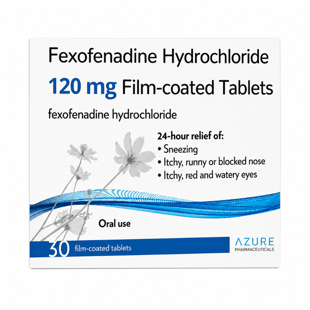 Fexofenadine 120mg Film Coated Tablets 30 Pack