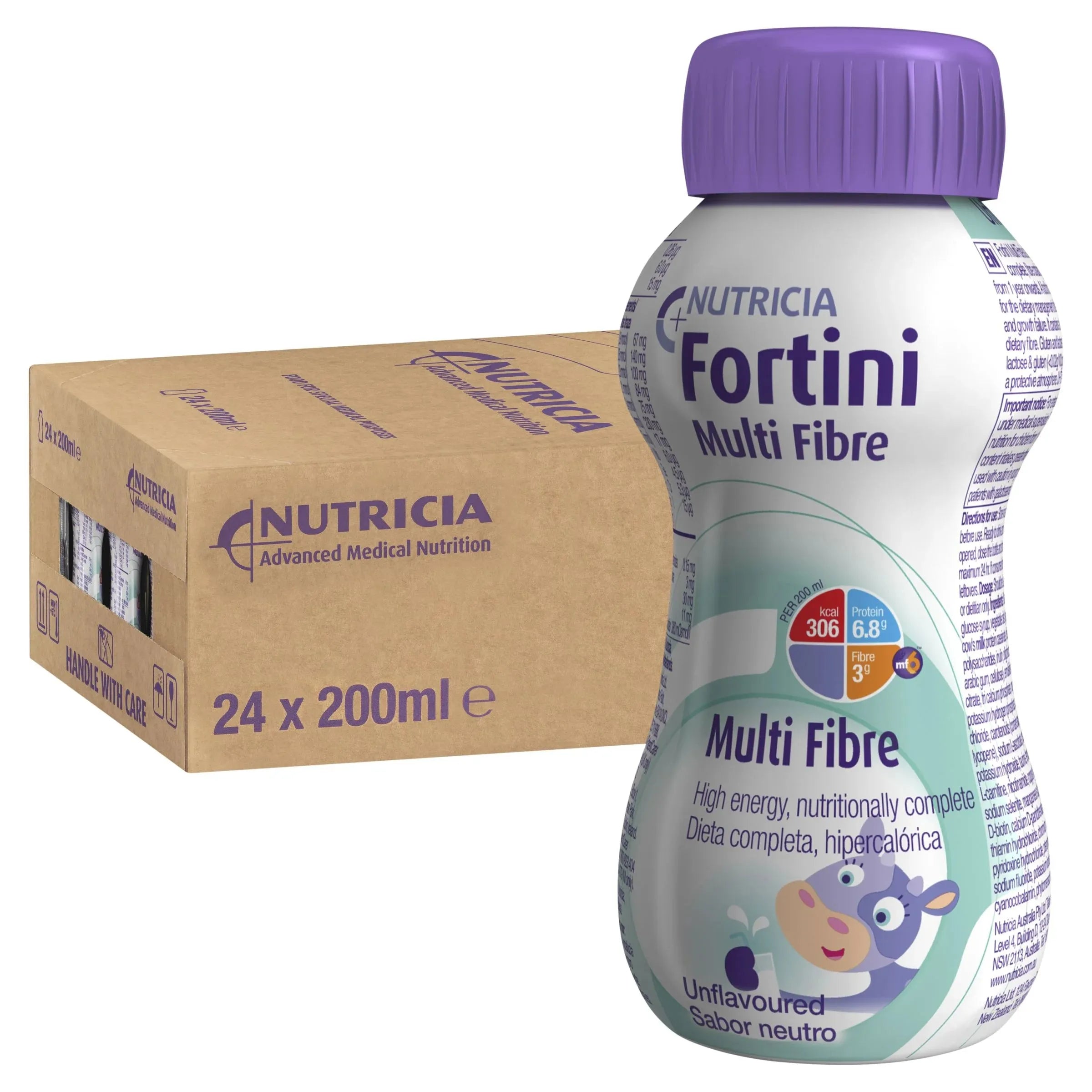 Fortini Multi Fibre Unflavoured - 24 x 200ml