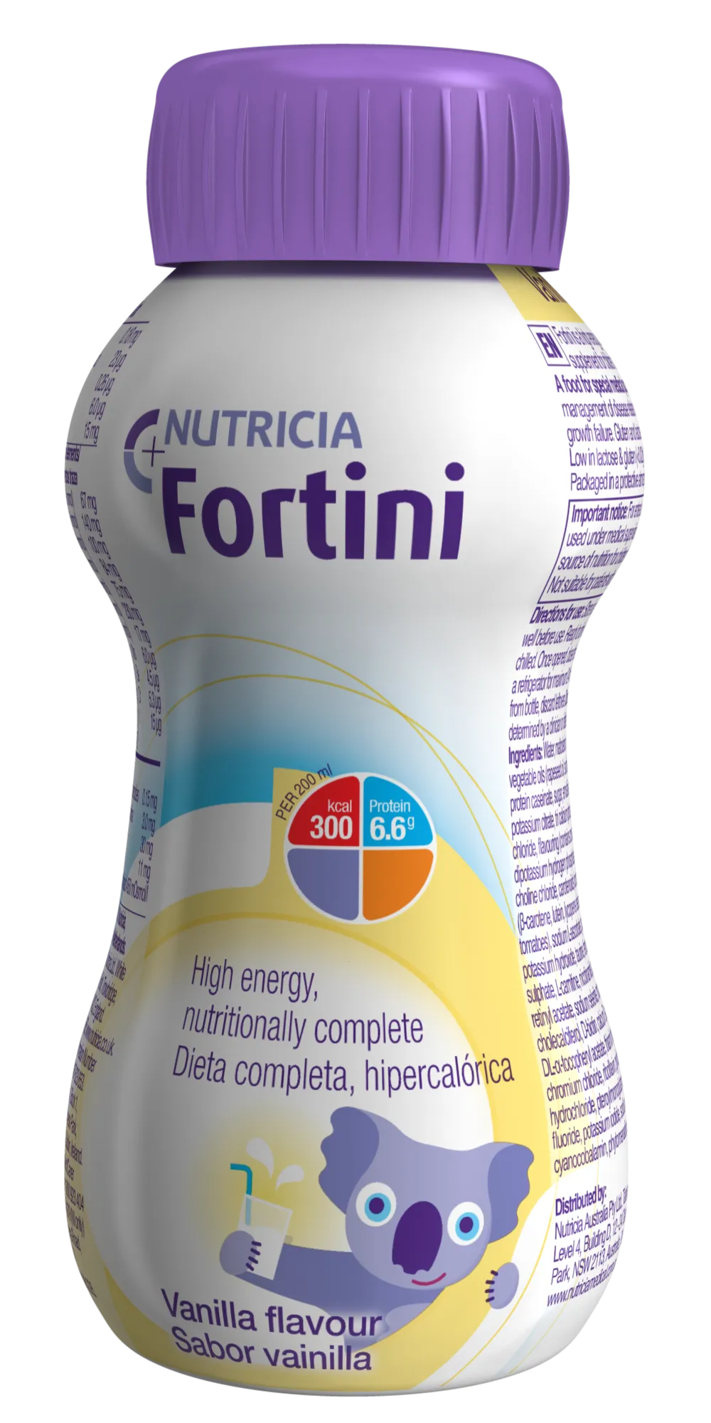 Fortini Nutritional Drinks Vanilla - Box of 24 x 200ml