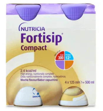 Fortisip Compact Mocha Nutritional Drinks - 4 Pack x 125ml