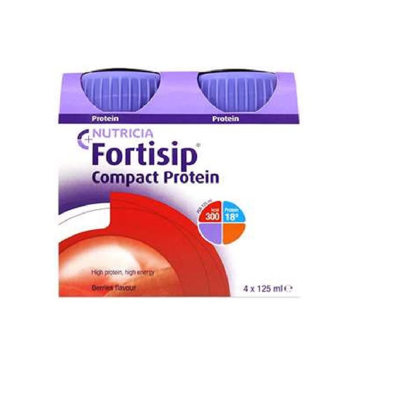 Fortisip Compact Protein Nutritional Drinks - Berry - 24 x 125ml