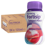 Fortisip Compact Protein Nutritional Drinks - Cool Red Fruits - 24 x 125ml