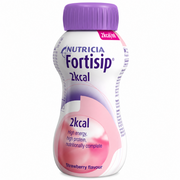 Fortisip 2kcal Nutritional Drink Strawberry Flavour - 200ml x 4 Pack