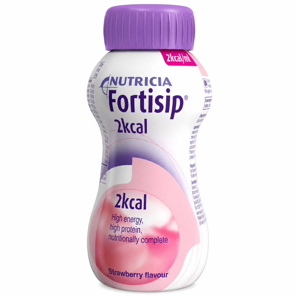 Fortisip 2kcal Nutritional Drink Strawberry Flavour - 200ml x 4 Pack