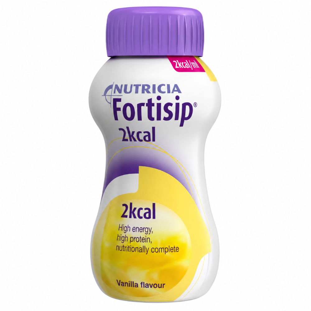Fortisip 2kcal Nutritional Drink Vanilla Flavour - 200ml x 4 pack