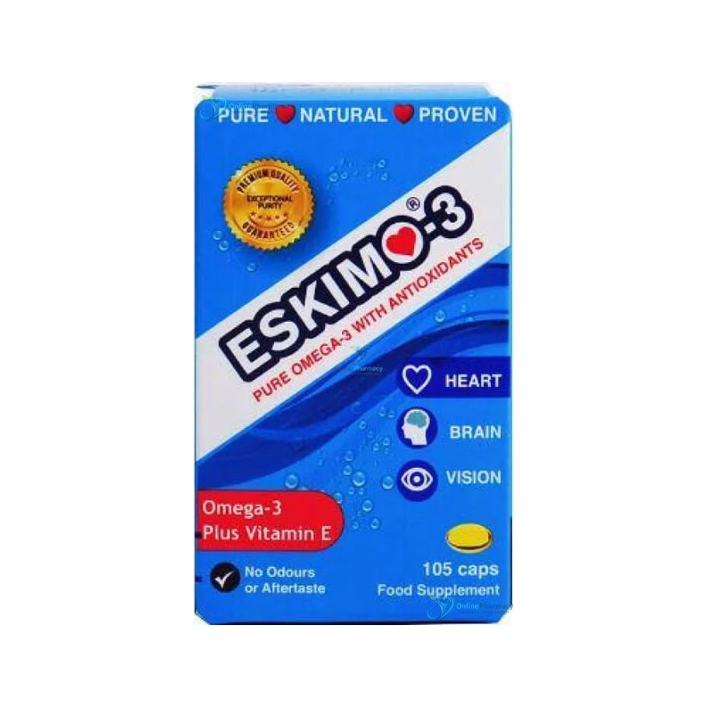 Eskimo-3 Omega 3 and Vitamin E - 250 Capsules