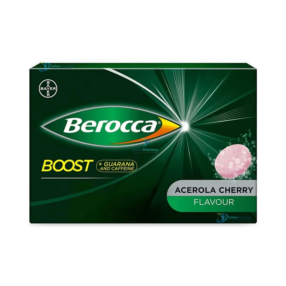Berocca Boost Vitamins with Guarana Acerola Cherry Flavour - 30 Effervescent Tablets