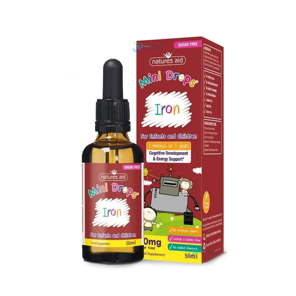 Natures Aid Mini Iron Drops Children - 50ml