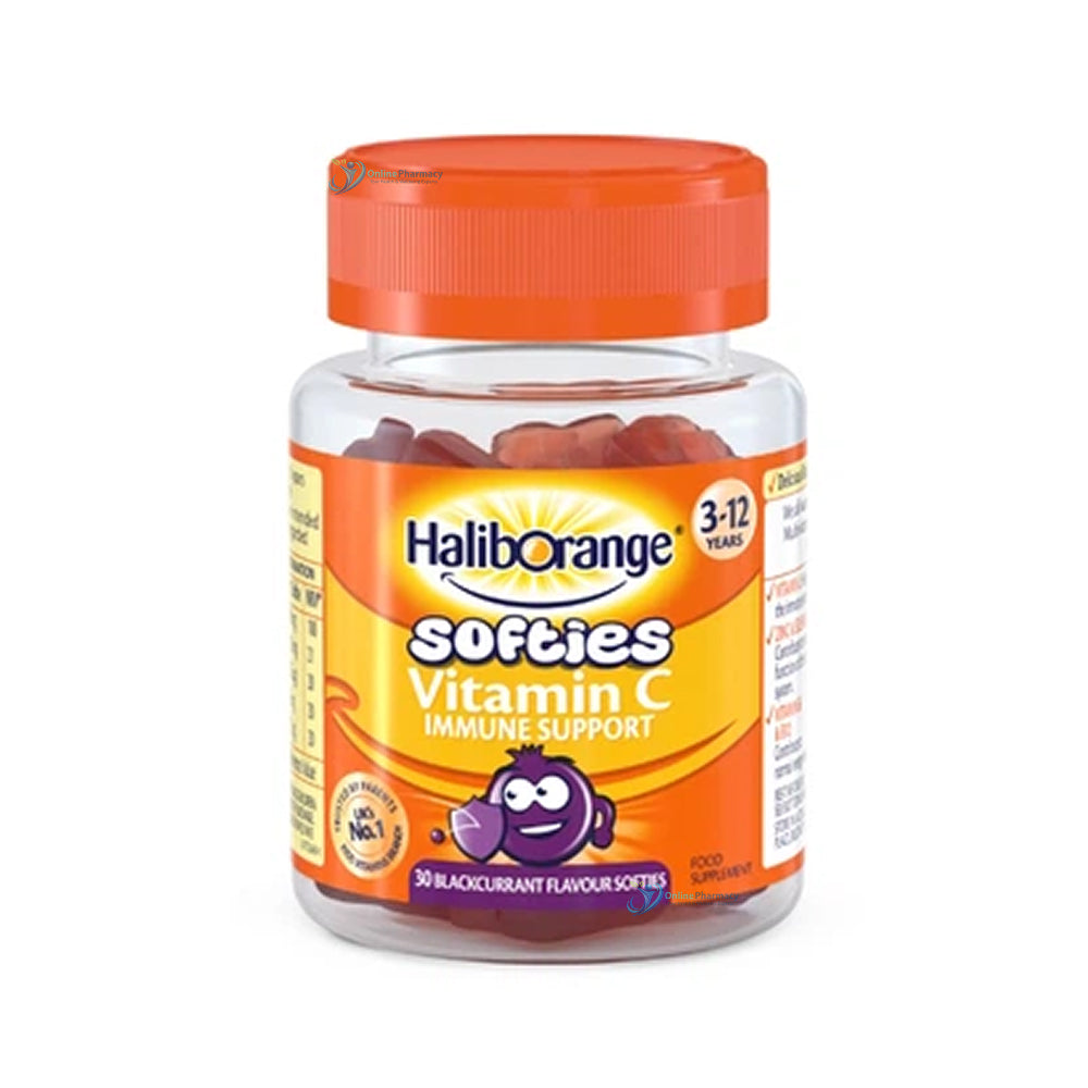 Haliborange 3-12 Years Vitamin C Immune Support - 30 Blackcurrant Flavour Softies