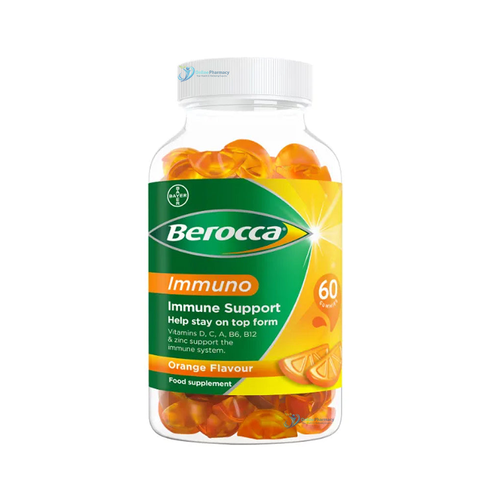 Berocca Immuno Orange Gummies - 60 Gummies