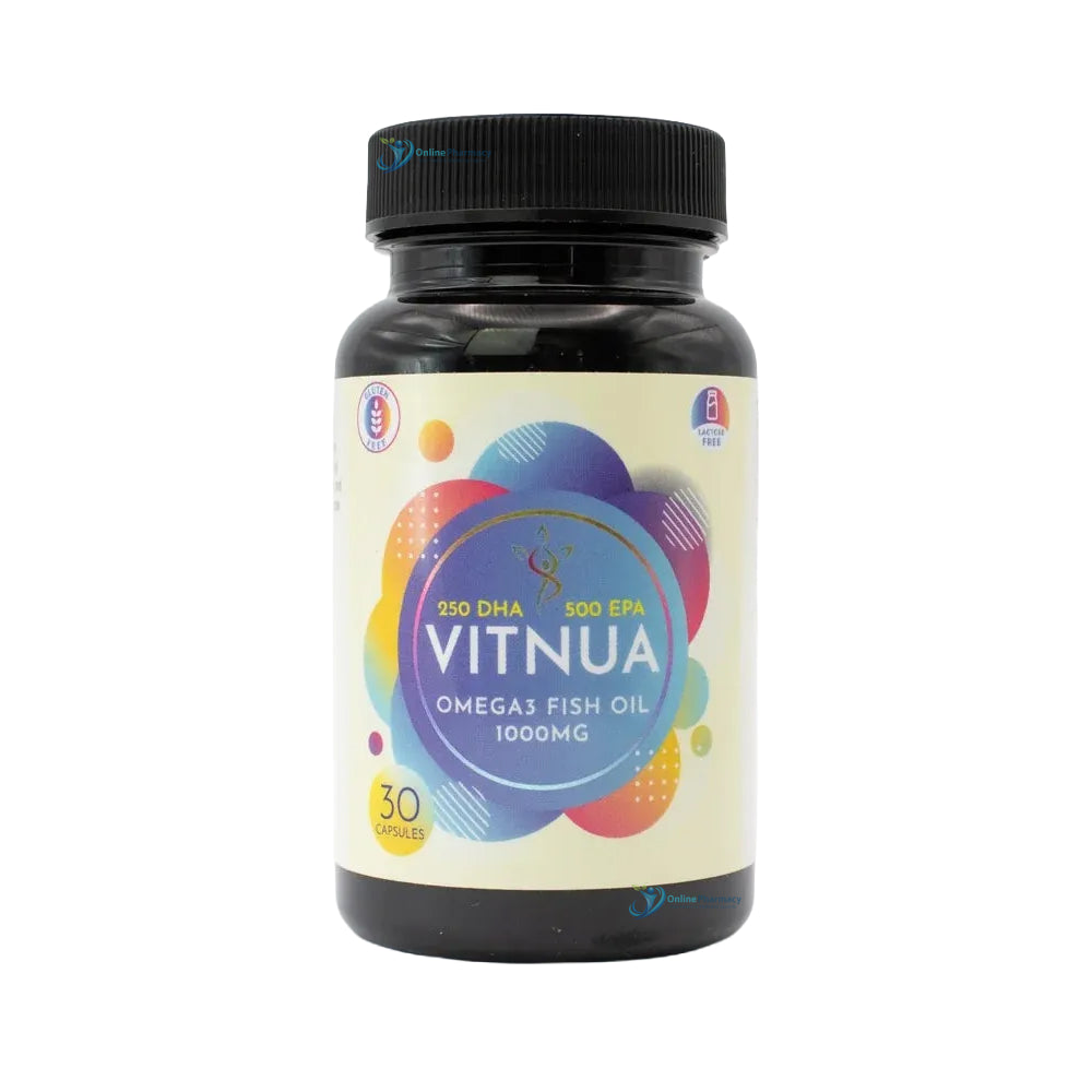 Vitnua Omega 3 Fish Oil 1000MG Tablets - 30 Pack