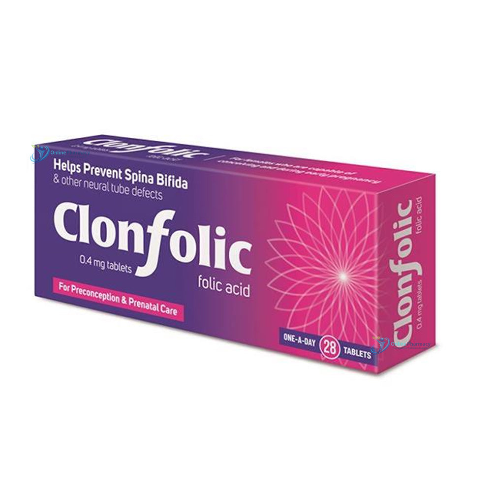 Clonfolic Folic Acid Tablets - 28/98 Pack
