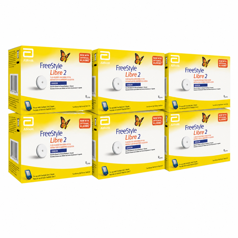 Freestyle Libre 2 Flash Glucose Monitoring System - 6 Month Supply