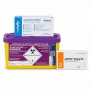 GLP-1 Injection Pack - Ametop Numbing Gel, Sharps Bin & Romed Prep Pads Bundle
