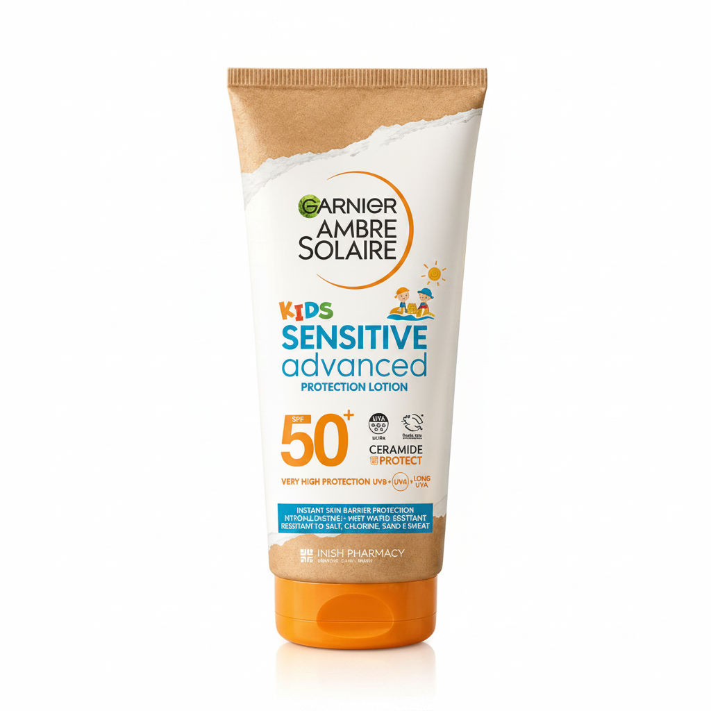 Garnier Ambre Solaire Kids Senstive Advanced SPF 50+ Protection Lotion - 175ml