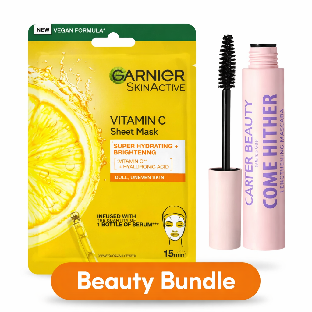 Garnier Beauty Bundle (Vitamin C Mask + Mascara)