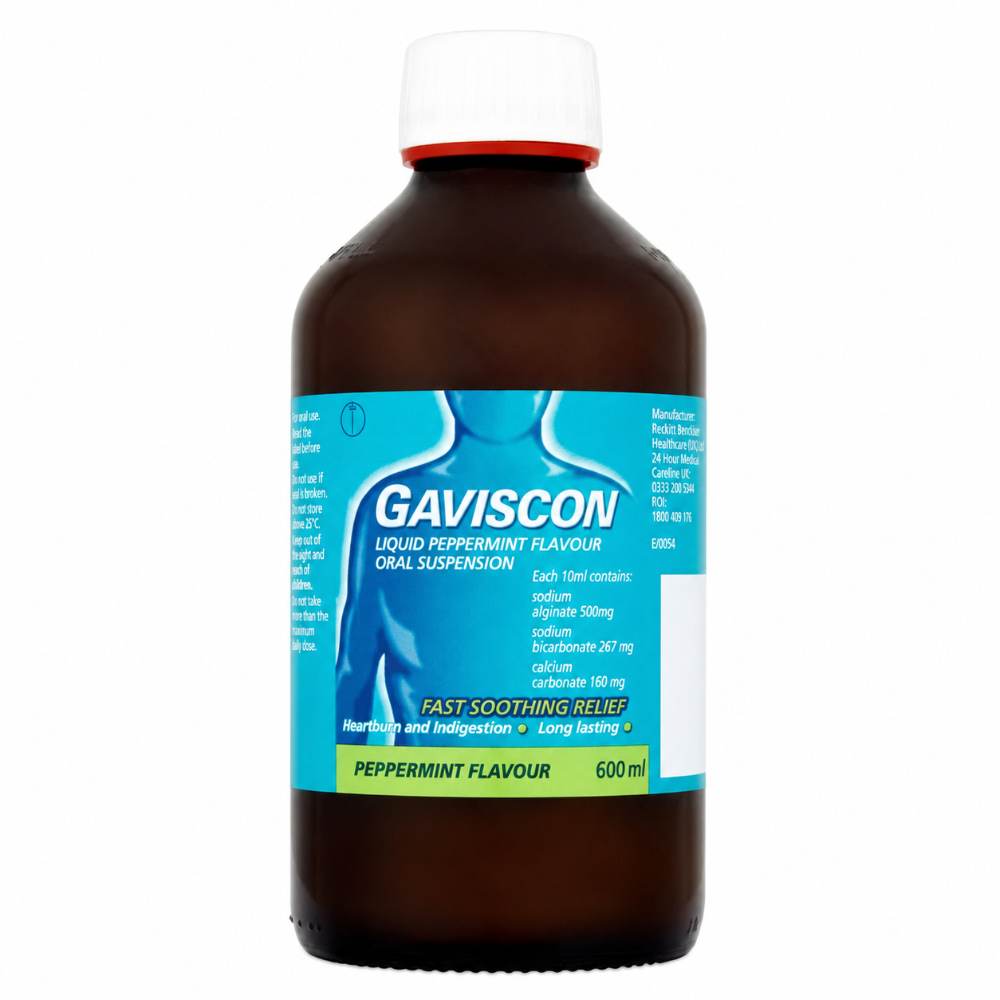 Gaviscon Liquid Peppermint Oral Suspension - 600ml
